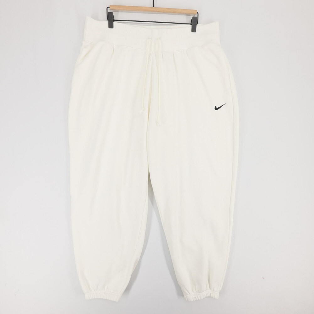 Nike Phoenix Fleece Sweatpants Womens XL Off White High Waisted Oversized